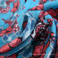 138CM 12M/M Woven dye floral print 100% silk fabric print modern with printed logo accepted